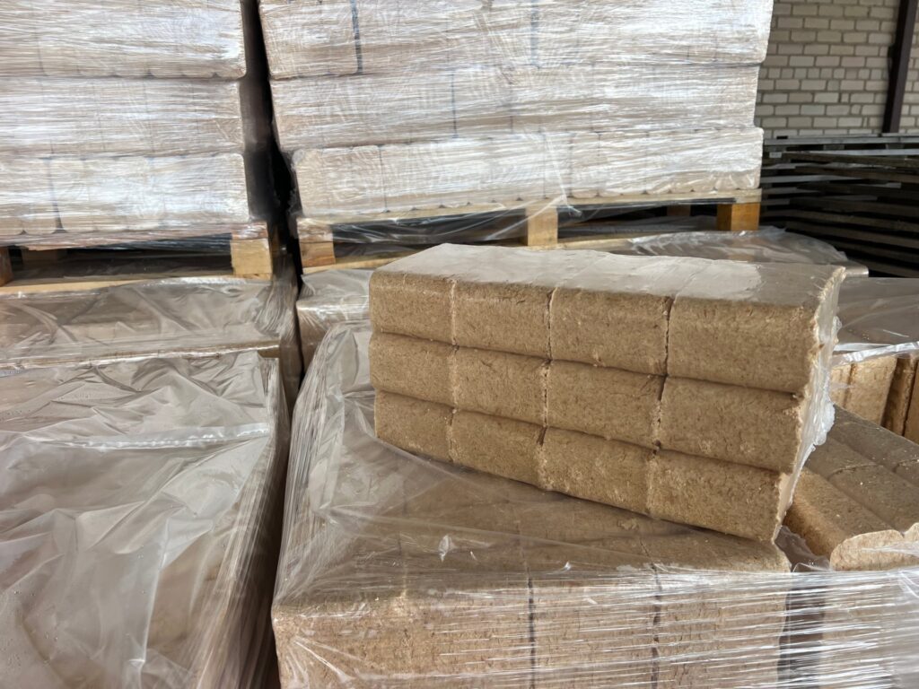 RUF briquettes close-up